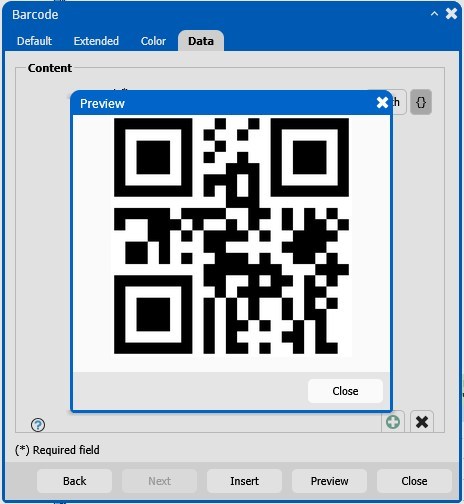preview barcode